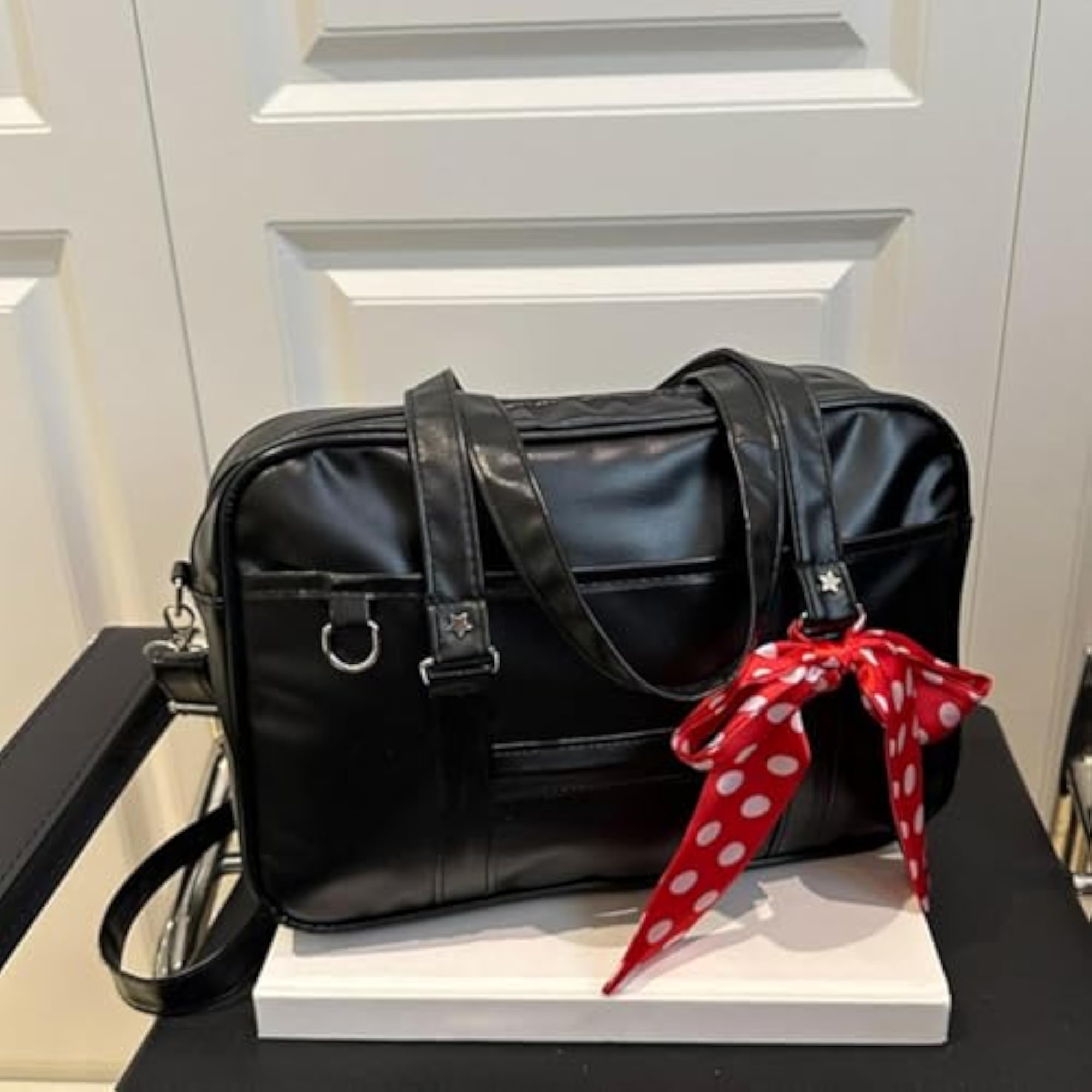 Japanese Stylish Shoulder Bag PU Leather School Backpack