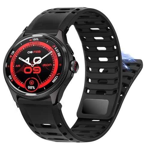 Lamshaw TicWatch Atlas�o���h �h�� �X�|�[�c�V���R�� �ʋC�� �j�����p �X�g���b�v Ticwatch Atlas�APro 5 Enduro�APro 5�APro 3 Ultra BT/ LTE �o�[�W�����APro�APro S�APro 4