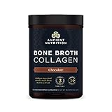Collagen Powder, Bone Broth Collagen by Ancient Nutrition, Chocolate, Hydrolyzed Multi Collagen...