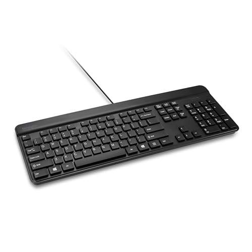 Kensington KB201 Simple Solutions Wired Keyboard, Black, TAA...