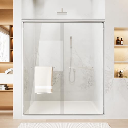 Image of Findepot 44-48 inch W x 70 inch H Sliding Shower Door, 6 Anti-Collision Buffers