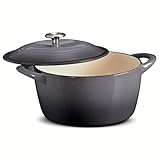 Tramontina 6.5 Qt Enameled Cast Iron Dutch Oven Gray