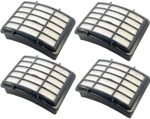 HQRP 4-pack HEPA Filter compatible with Shark Navigator UV540 NV358 NV391 NV390 series Lift-Away Professional Upright Vacuum Cleaner, XHF350 Replacement