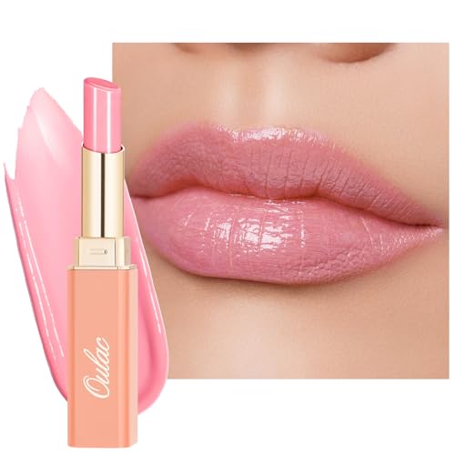 Oulac Labial Hidratante Rosa - Barra de Labios Brillo con Manteca de Karité para Nutrir los Labios, Acabado Brillante, No Pegajosa, Bálsamo Alta Pigmentación, Vegan & Cruelty Free 20