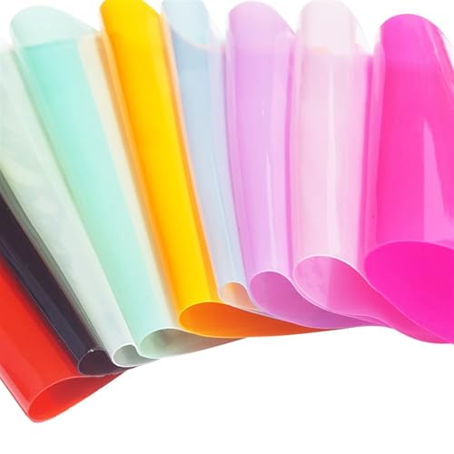 Rouleau de Cuir PVC Multicolore Rouge Haute Résistance pour Chaussures - 6