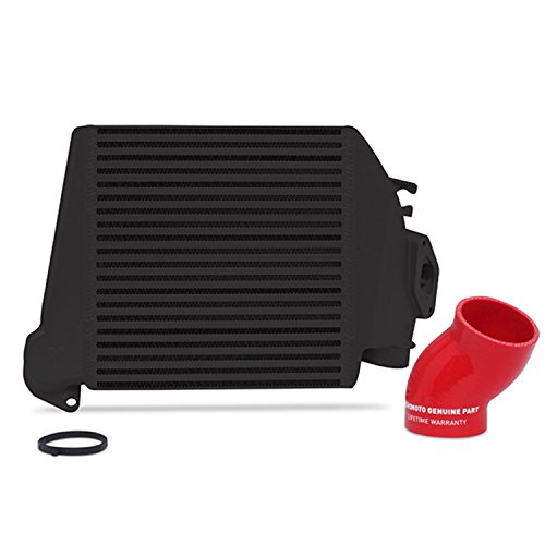 Image of Mishimoto MMTMIC-WRX-08BKRD Top-Mount Intercooler Fits Subaru WRX 2008-2014 Black Cooler, Red Hose