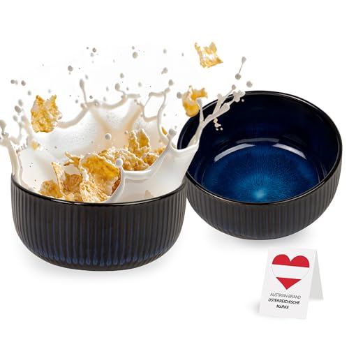 Urban Lifestyle Ciotola per cereali in ceramica oceano, colore blu