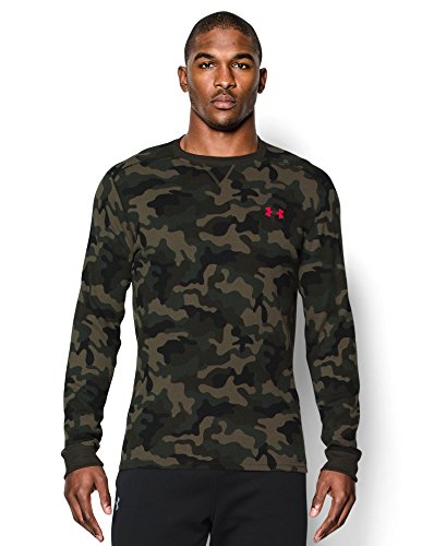 Under Armour Men's UA Amplify Camo Thermal Crew Rough/Red/Black Sweatshirt XL