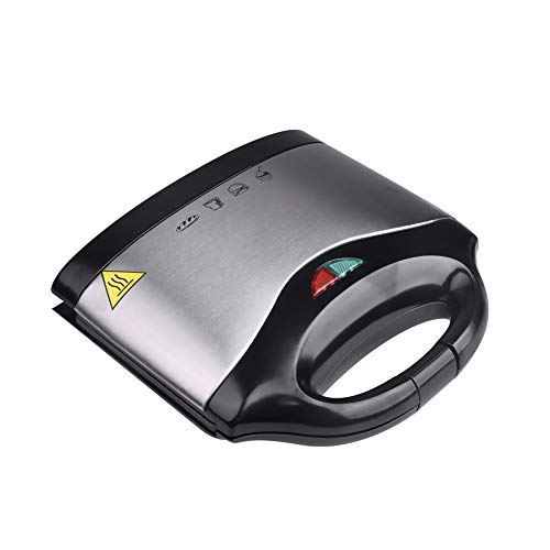 Sandwichtoaster,für Toast-Scheiben Waffeleisen Tischgrill,für alle Toastgrößen geeignet, Edelstahl, große Muschelform, kein Auslaufen