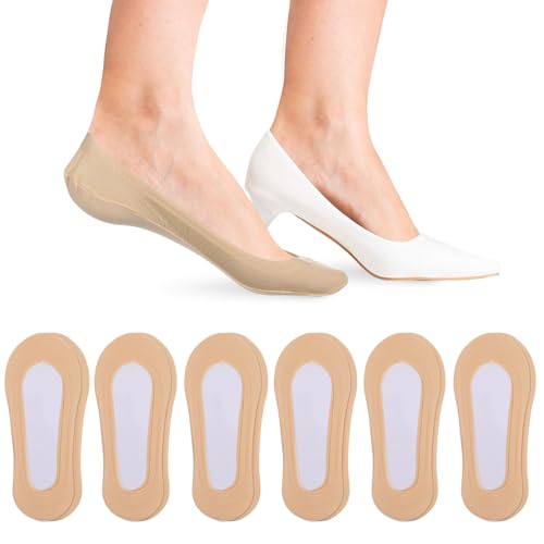 Lusofie Invisible Socks for Women Thin No Show Socks Womens - Soft Stretch Liner Sock | Dress Shoes Work Flats Loafers Pumps (6 Pairs)