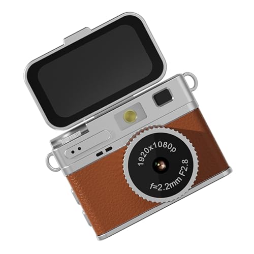 Videocámara con pantalla invertida para tus viajes y blogs de fotografía retro