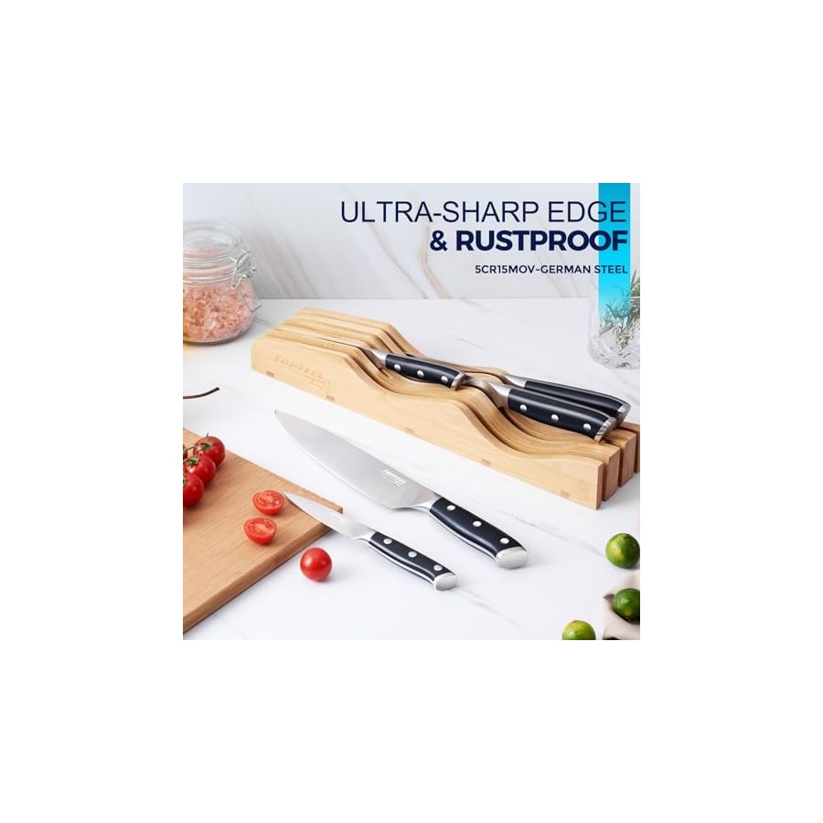 6Pcs-Kitchen-Knife-Set-with-In-Drawer-Bamboo-Knife-Organizer-35-8-Inch-Set-Kitchen-Knives-German-High-Carbon-Stainless-Steel-Sharp-Knife-Knives-Set-for-Kitchen-with-Ergonomic-Handle 6Pcs Kitchen Knife Set with In-Drawer Bamboo Knife Organizer- 3.5-8 Inch Set Kitchen Knives German High Carbon Stainless Steel Sharp Knife, Knives Set for Kitchen with Ergonomic Handle
