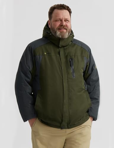 Image of GEMYSE Men's Ski Snow Jacket Warm Winter Waterproof Coat Snowboard Rain Jacket Hooded Windproof Windbreaker