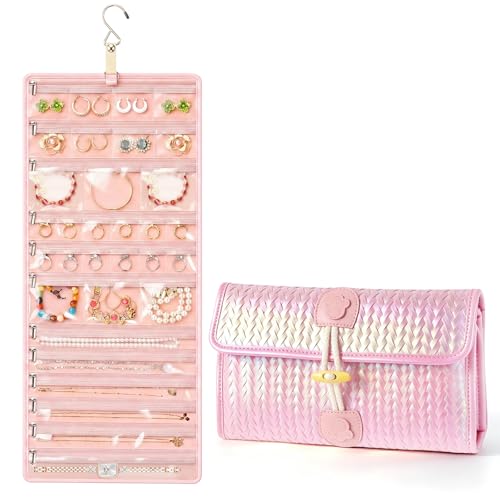 Steadtep 32-Pocket Hanging Jewelry Organizer and Foldable Travel Roll by Steadtep - Used condition - US$15.83