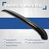 HECASA Hood Shield Compatible with 2007-2018 Jeep Wrangler JK PC Plastic Hood Bug Deflector Hood Protector Protection Smoke