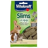 Vitakraft Slims with Alfalfa Rabbit, Guinea Pig & Small Animal Nibble Stick Treat, 1.76 oz