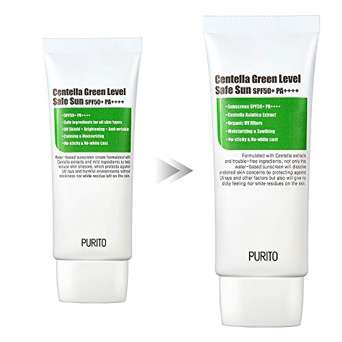 PURITO Centella Green Level Safe Sun SPF50+ PA++++,Sunscreen for face, Broad Spectrum UVA1,2,UVB,Oil-Free Suncream, Non-Nano System, Acne-prone skin, reef safe sunscreen - Thumbnail 3