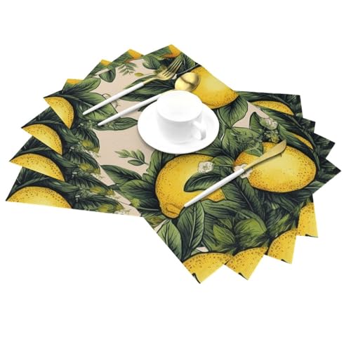Set de table antidérapant protégeant de la chaleur pour repas sans tache - 4