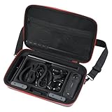 UTEBIT Hard Carrying Case for Insta360 X5 X4 Air Accessories, Anti-water Splash, Anti-shock Compact Travel Bag with Shoulder Strap, Protective Storage Case for Insta 360 X5 X4 Air Accessories, Black