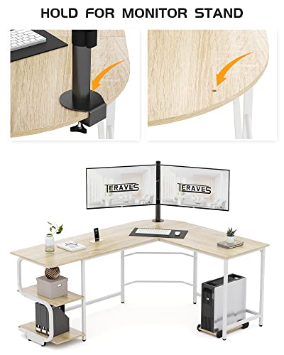 L shaped executive office desk