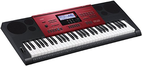 Casio CTK-6250 61-Key Portable Piano Keyboard, Red