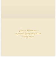 Vista 2 de The Gallery Collection, Paquete de 1 tarjeta, tarjeta de condolencias con sobre forrado de perlas (palomas de simpatía)