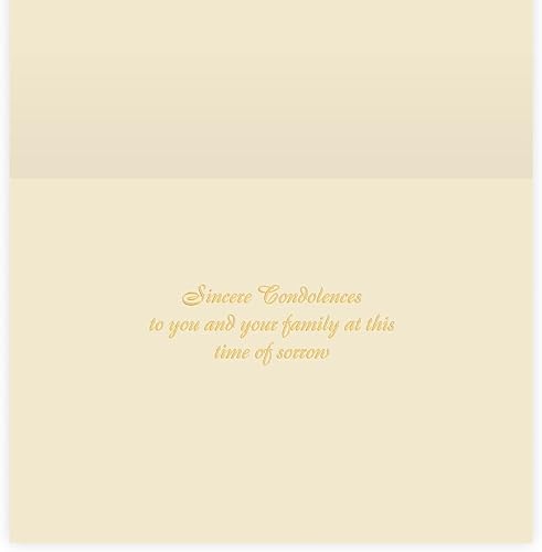 Miniatura 2 de The Gallery Collection, Paquete de 1 tarjeta, tarjeta de condolencias con sobre forrado de perlas (palomas de simpatía)