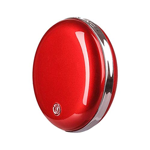 Preisvergleich Produktbild KUNCC Tragbare Handwärmer Wiederaufladbar, Taschenwärmer Beidseitig Beheizt Sofortprojektion 3600Mah 2A USB Power Bank,Red