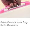 12x16.5 Portfolio A3 PP Plastic Transparent Oxford Cloth Edge Waterproof Pink 1 Pack