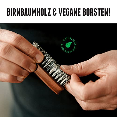 Bartbürste von Brooklyn Soap Company mit veganen Borsten