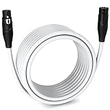 LyxPro 30 Feet XLR Microphone Cable Balanced Male to Female 3 Pin Mic Cord for Powered Speakers Audi
