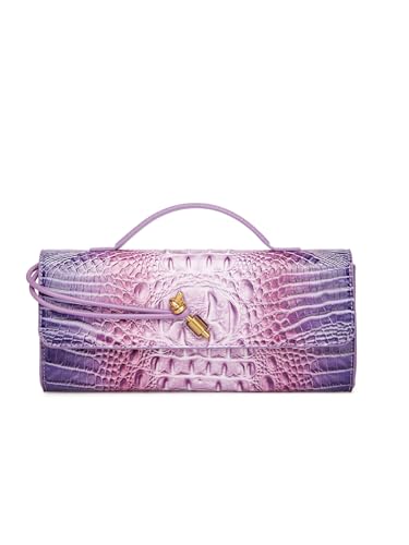 Trendy Women Crocodile Evening Clutch Purse Crossbody Shoulder Handbag Cute Vegan Leather Satchels