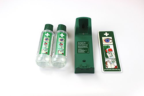 Kit Cederroth haut de gamme avec support mural et douches de rinçage pour les yeux