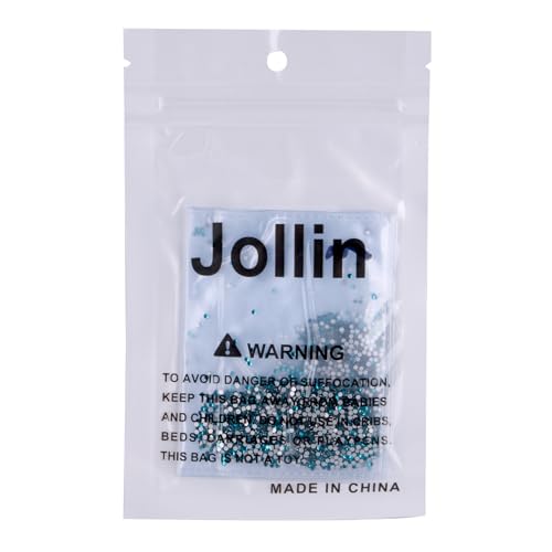 Image of Jollin Crystal Flatback Rhinestones Gems for Crafts 1.4mm SS3, Blue Zircon | Glue Fix, 2880pcs Glass Rhinestones for Bedazzling, Clothes, Tumblers, Nail Art, Shoes, Bags, Caps & Accessories Decoration