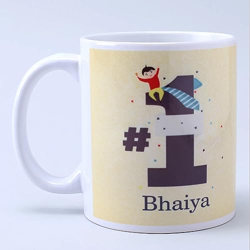 Image of Rakhi with Coffee Mug Gift Combo for Rakshabandhan | Rakhi Gift for Brother | Rakhi for bro | Rakhi and Roli Chawal, Rakhi Gift for Brother (03)