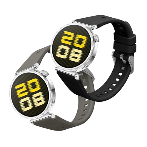 kwmobile 2X Sportarmband kompatibel mit Huawei Watch GT5 41mm / GT5 Pro 42mm / Watch GT4 41mm Armband - Fitnesstracker Band Set aus TPU Silikon