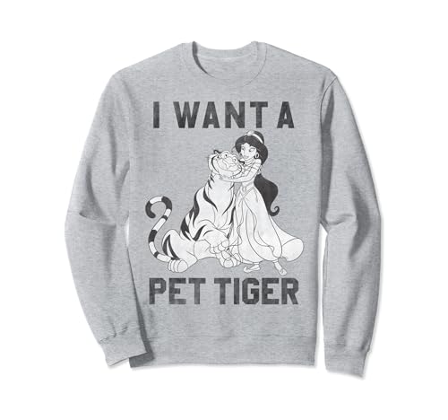 Sweatshirt Disney Aladdin avec Jasmine et Rajah pour femme