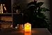Flameless Candles with 10 Key Remote Timer Flickering Tear Wave Shaped Tealight Real Wax Simulate Dripping led Candles Battery Operated Safe for Indoor Outdoor Decor (3