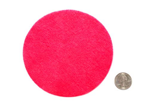Image of Playfully Ever After Neon Pink Craft Felt Circles (5 Inch - 18pc)