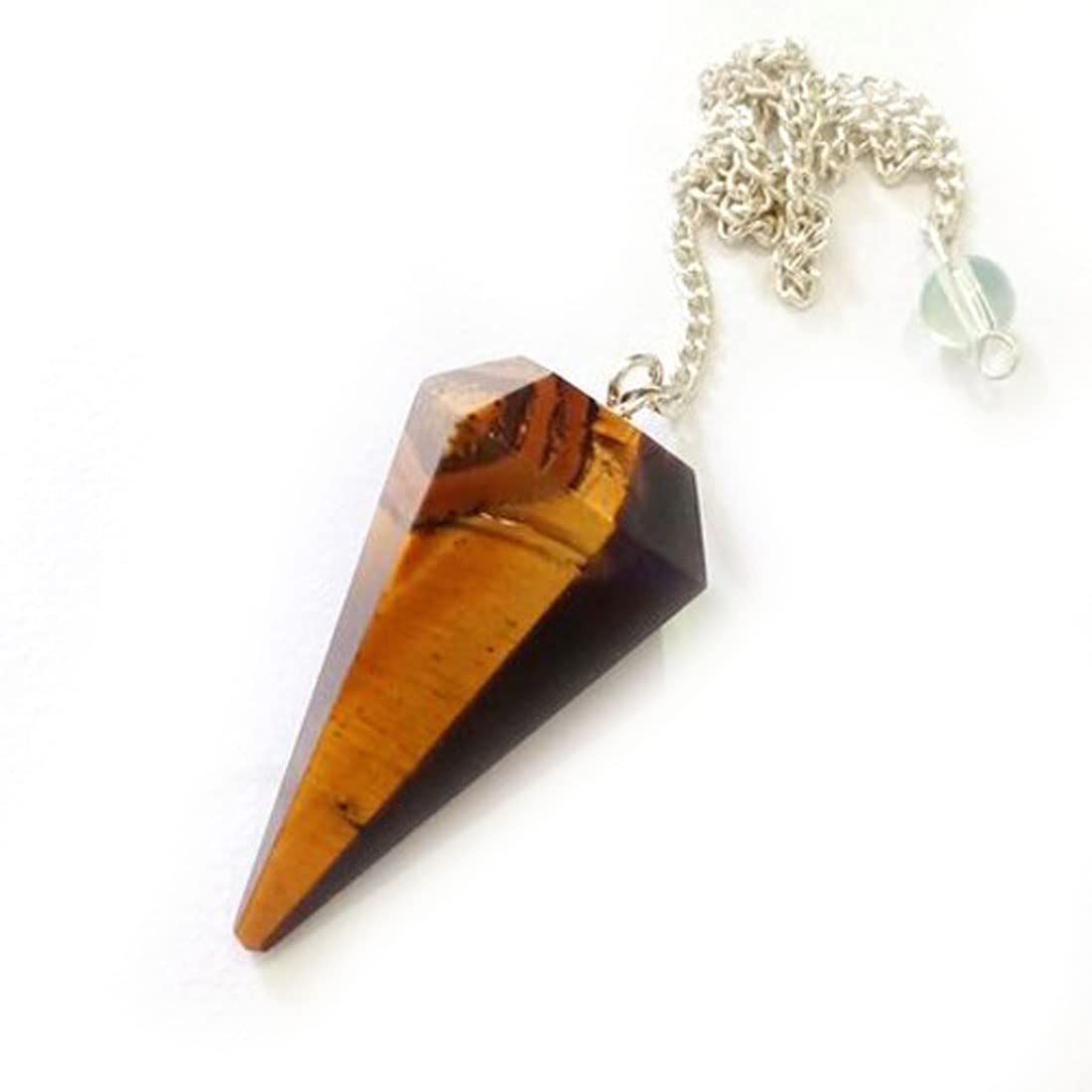 Astroghar Natural Tiger Eye Crystal Faceted Dowser Pendulum for Reiki Healing (B09Q1BFF65) Amazon Price History, Amazon Price Tracker