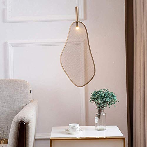 Plafonnier LED ventilateur de style industriel avec maille métallique noire