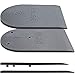 Adjustable Leg Length Discrepancy Heel Lifts Inserts Insoles (2 Layer Grey)
