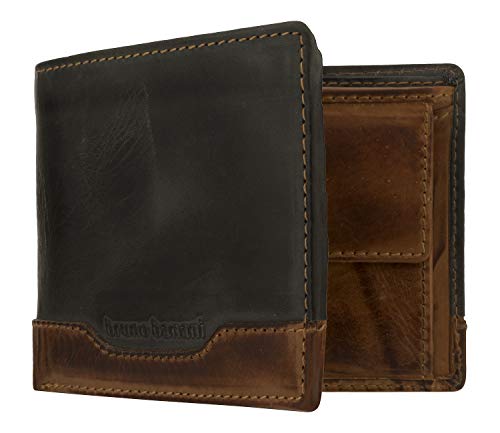 Preisvergleich Produktbild bruno banani Alicante Wallet Quer Black / Cognac