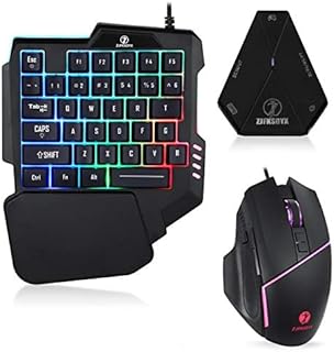ZJFKSDYX C91Pro Gaming Keyboard & Mouse for N-Switch/Xbox One/PS5/PS4/PS3
