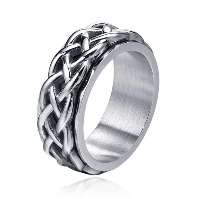 Bague homme Celtic Band argent 19mm Mendes le cadeau d'anniversaire symbolique parfait