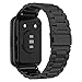 TenCloud Bands Compatible with Huawei Watch Fit 2 Watch Strap Solid Stainless Steel Link Men Wristband Metal Watch Band for Huawei Watch Fit 2 (Black)