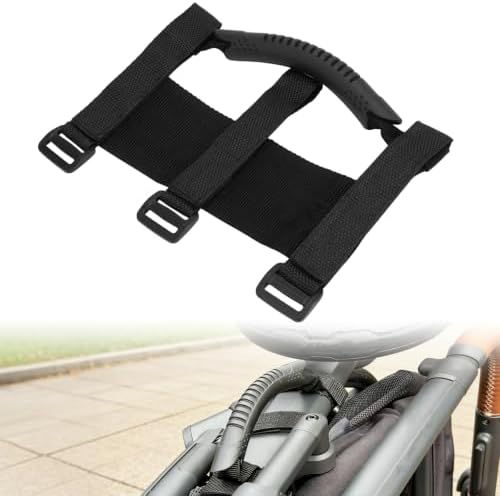 Upgraded Stroller Carry Handle, Easy Lift Assist Carry Strap with Hook-and-Loop Fastener Extended to 10.6 Inches, Fold-Friendly Design for UPPAbaby and Most Major Strollers - 1