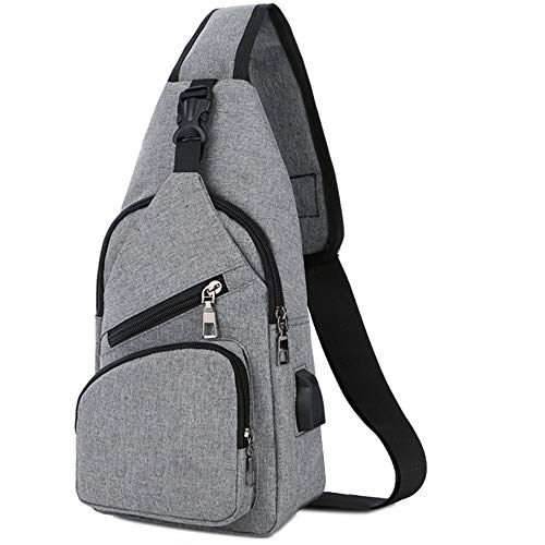 Sling Shoulder Crossbody Chest Bag for Men Women Lightweight Hiking Travel Backpack Daypack