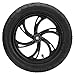 Pneumatico da 12 Pollici Ruota di Scooter Elettrico Pneumatico in Gomma Pneumatico Antiscivolo Ruota di Scooter con Mozzo in Lega di Pneumatici Solidi