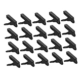 BESTonZON 20 pièces Clips de Fixation pour Bâche Tente Noir Pinces Renforcées à Mors A...
